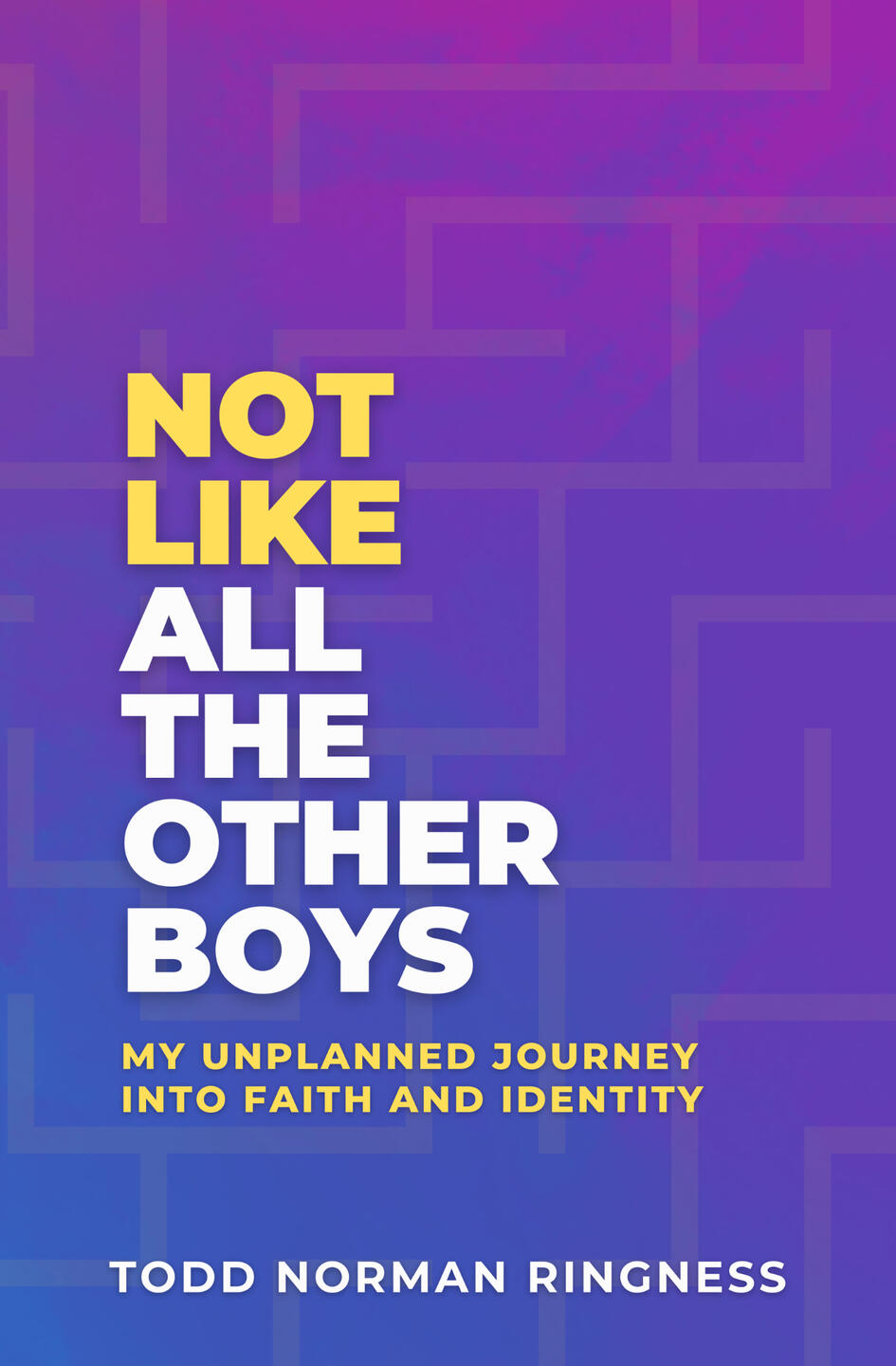 not like all the other boys by todd norman ringness - my unplanned journey into faith and identity